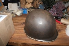 WWII rear seam swivel bale stainless rim M1 helmet  heat  #602  RSSS34 picture