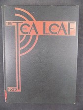 Antique 1935 EAST RUTHERFORD NEW JERSEY HIGH SCHOOL YEARBOOK Tea Leaf picture