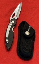 BUCK 186n - U.S.A. POCKET CLIP-LINER LOCK-SERRATED BLADE-BUCK CASE picture