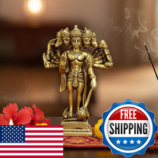 Esplanade Brass Panchmukhi Hanuman Anjaneya Pavan Putra Bajrangbali Idol Murti picture
