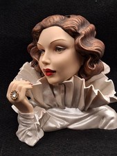 Cameo Girls Judith 1932 Satin Doll Lady Head Vase LV-028 2001 United Design picture
