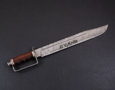Viking, Sword Battle Ready, Custom Handmade Damascus Steel 24 Inches With Sheath picture