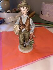 Vintage Lefton China KW 5968 Boy Figurine Hand Painted 10 Inch Tall. Ceramic picture