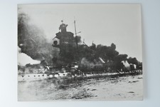 Sinking Admiral Graf Spee Warship Explosion Montevideo Rio Plata 1939 VTG Photo picture