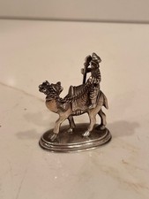 Vintage Silver Plated Figurine Camel and Rider picture