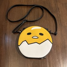 Loungefly Sanrio Gudetama The Lazy Egg Round Crossbody Bag Purse Faux Leather picture