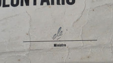 RARE 1964 ERNESTO CHE GUEVARA SIGNED AUTOGRAPH VOLUNTARY WORKS AWARD 535 picture