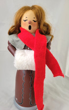 Vintage 1996 Zim's Heirloom Collectibles Female Caroler  Nutcracker 14” picture