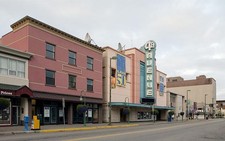 Anchorage Alaska Main Street Downtown storefronts 2008 Alaska Center sign picture