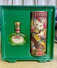 Vintage Gift Set L'Effleur By Coty Cologne Spray And Body Powder NOS picture