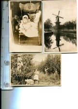 Vintage Postcards-Wenatchee, Washington, Molen, Holland, Baby picture