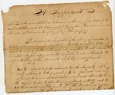 1835 Lancaster PA Handwritten City Ordinance Manuscript Distillery Butcher Hogs picture