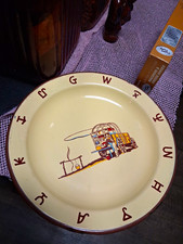 1950's Monterrey Western Ware ChuckWagon Cowboy Dinner Plate Enamelware picture