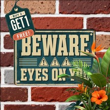 Humorous Workplace Bob Is Watching Alert Metal Tin Sign Office Garage Wall Decor picture