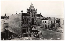 real photo Grand Junction CO - 5th and Main Street 1950s postcard RPPC picture