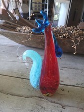Fifth Avenue Crystal LTD Art Glass Rooster Chicken Hen Country 9.5” picture