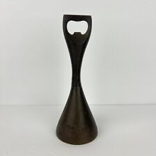 Vtg 1966 Japanese Bronze Brass Bell Patinated Bottle Opener 7in picture