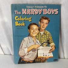 1957 Walt Disney THE HARDY BOYS Coloring Book by Whitman - Franklin W. Dixon picture