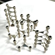 Fritz Nagel Germany * Set of 16 Caesar Stoffi Sculptural Stacking Candle Holders picture