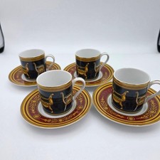 Gucci Daily Collection Demitasse Cup Saucer Set Of 4 Vintage Antique Limited JP picture