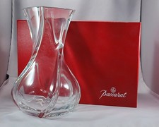 Vintage Baccarat France Serpentin Crystal Vase 8 1/4