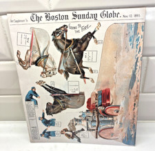 UNCUT 1895 Boston Sunday Globe Art Supplement 