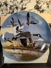 Vintage 1986 Dominion China The Landing & Nesting Plates Wings Upon The Wind Set picture