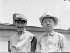 Jockeys The Booker Brothers One In Racing Silks And Cap The Other - Old Photo picture