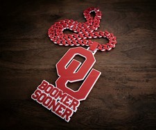Oklahoma Sooners Logo Oversized Necklace Chain 