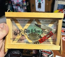 RARE Case Xx Single Blade Red Bone Tiny Hunter Came W/ Lionel Train Set ￼ picture
