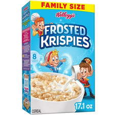 Kellogg's Frosted Krispies Frosted Flavor Breakfast Cereal, Kids Snacks, Family  picture