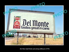 Del Monte Soft Drink Advertising Billboard c1970s Old Large Historic Photo picture