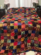 Vintage Bohemian Velvet Patchwork Quilt picture