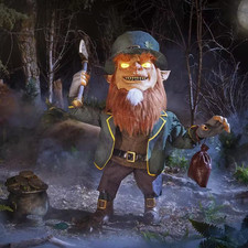4.5 FT Wicked Woods Animated LED Cursed Clover picture