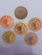 Complete Set Vintage 1970 Bowmansville PA Sesquicentennial Wooden Nickels Bronze picture