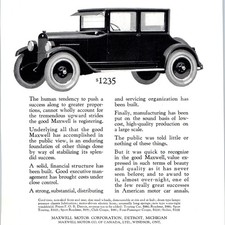 1923 Maxwell Motor Corp Detroit MI Sedan Coupe Roadster Vintage Automobile Ad picture