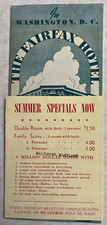 The Fairfax Hotel in Washington, D.C. Brochure, Vintage 1930-1950 picture