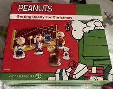 Dept 56 Peanuts Village Getting Ready for Christmas Pageant New RARE picture