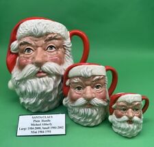 Royal Doulton 'Santa Claus' Character Jug Trio, D6704,D6705,D6706 picture