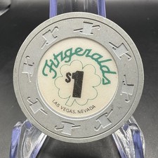 Fitzgeralds Hotel Casino Las Vegas Nevada 1990's $1 Casino Chip N1585 picture