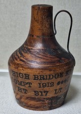 1912 High Bridge KY Antique Wooden Souvenir Jug 4.5