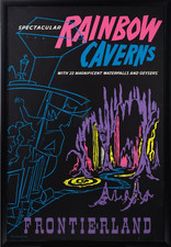 1956 Rainbow Caverns Disneyland FULL SIZE attraction poster 36x54 Like Silk Scrn picture