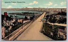 Kansas City MO Intercity Viaduct C1910s Postcard S21 picture