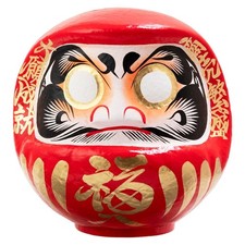 Takasaki Daruma Doll Japanese Lucky Charm Figure Red 12in Handmade Japan Craft picture