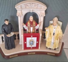 Danbury Mint Pope John Paul II Commemorative Sculpture - Three Scenes picture