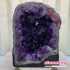 48LB  Natural Amethyst Geode Quartz Crystal Cluster Cathedral Energy healing picture