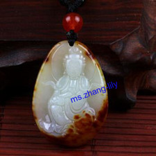 Xinjang Hetian Jade Guanyin Pendant Exquisite Male Female Retro Jewelry Amulet picture
