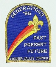 Boy Scouts Event Patch Generations '95 Pioneer Valley Council picture