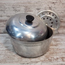 Wagner Ware Magnalite 5 Qt Dutch Oven W Trivet, Lid #4248 P Sidney O Vintage  picture