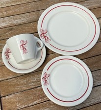 Vintage / Rare Reddy Kilowatt 4pc. Set Cup, Saucer, Dinner & Bread Plates VGC picture